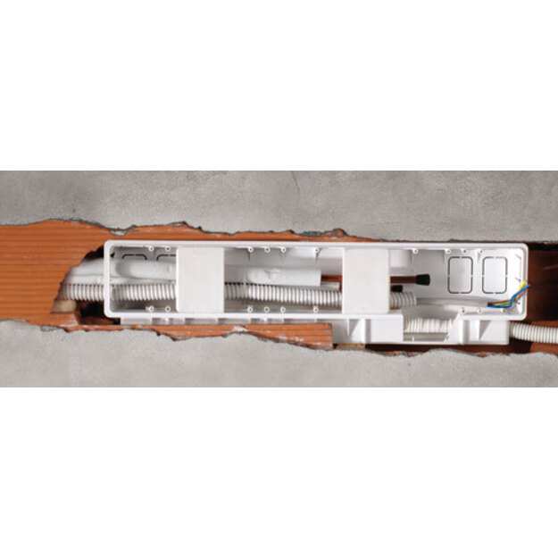 Potinkinė dėžutė 540x135x55 mm horizontalus i&scaron;leidimas (pilna dėžė 15vnt.)