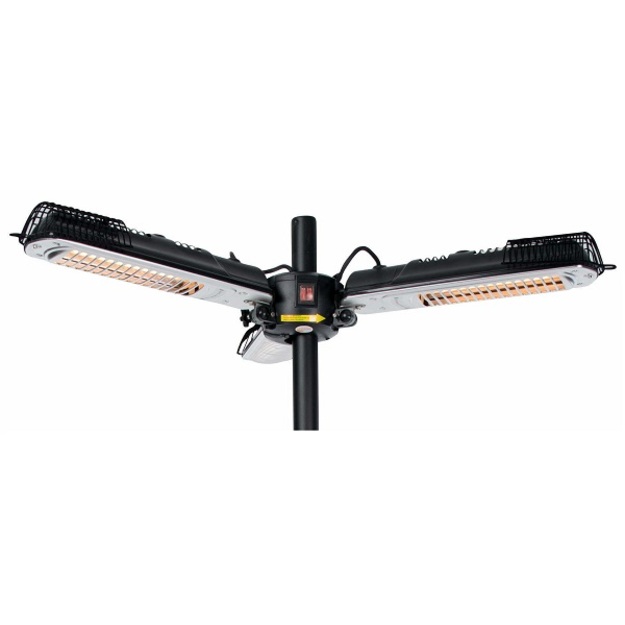 Sunred infraraudonųjų spindulių &scaron;ildytuvas Parasol Black 2000 W