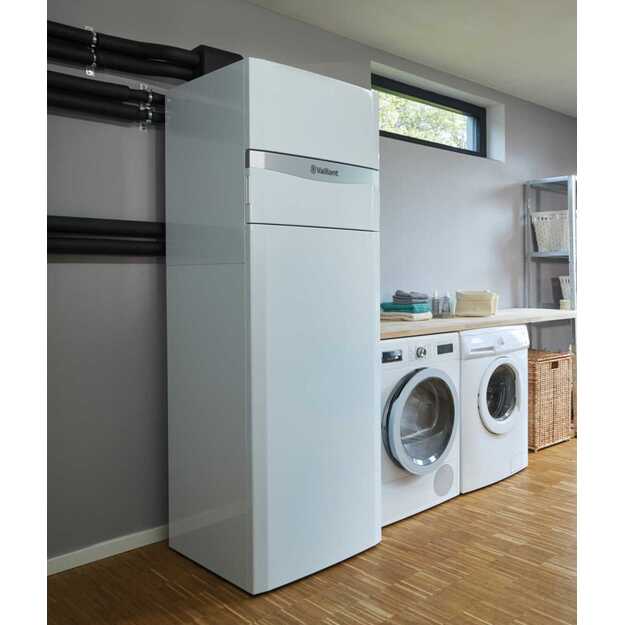 &Scaron;ilumos siurblys oras/vanduo aroTHERM VWL 125/6 A (monoblokas) + VIH QW 190/6 E (190L), R290, 400V
