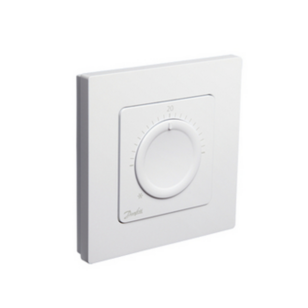 Icon&trade; standartinis,  įleidžiamas į sieną patalpos termostatas 230V/50Hz, temp. ribos 5-30C, 3A/230V AC