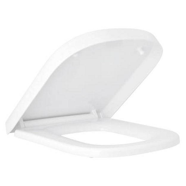 Unitazo sėdynė su dangčiu Euro Ceramic puodui, soft close, balta