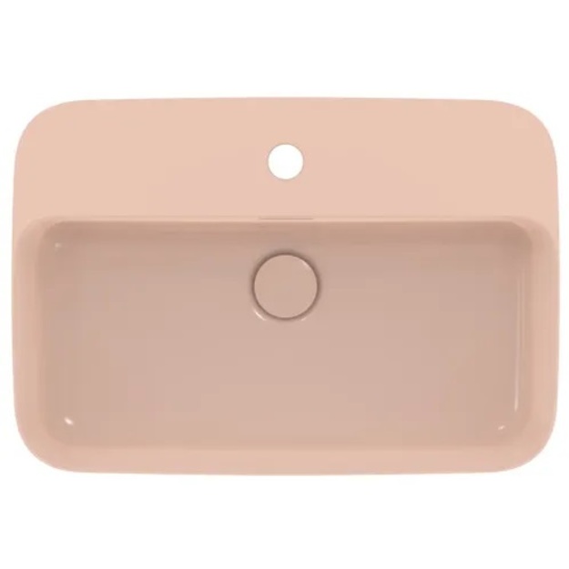 Praustuvas montuojamas ant stalvir&scaron;io Ideal Standard Ipalyss 55x38 cm, su perlaja, su dugno vožtuvu, Nude