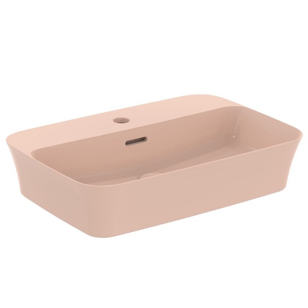 Praustuvas montuojamas ant stalvir&scaron;io Ideal Standard Ipalyss 55x38 cm, su perlaja, su dugno vožtuvu, Nude