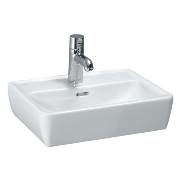 Laufen Pro A praustuvas-dubuo 45 x 34 cm, su 1 anga mai&scaron;ytuvui viduryje su nu&scaron;lifuota apačia
