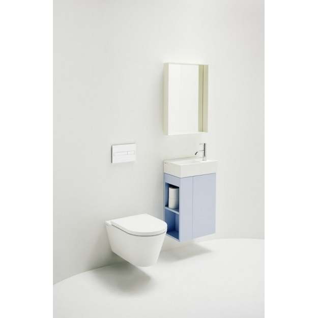 Praustuvas Kartell by Laufen 460x280x120 mm, LCC danga, mai&scaron;ytuvas de&scaron;inėje, be perlajos, baltas