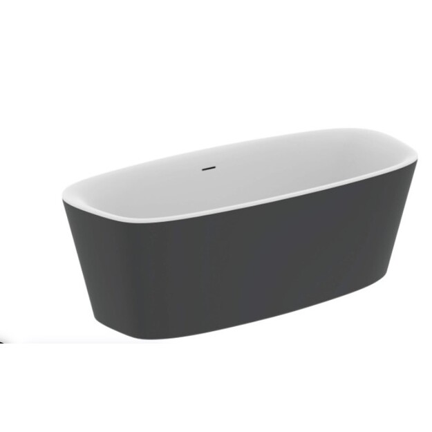 Ideal Standard Dea Duo laisvai pastatoma akrilinė vonia  180x80 cm su Click-Clack nuotekų vožtuvu, vidus matinė balta ir