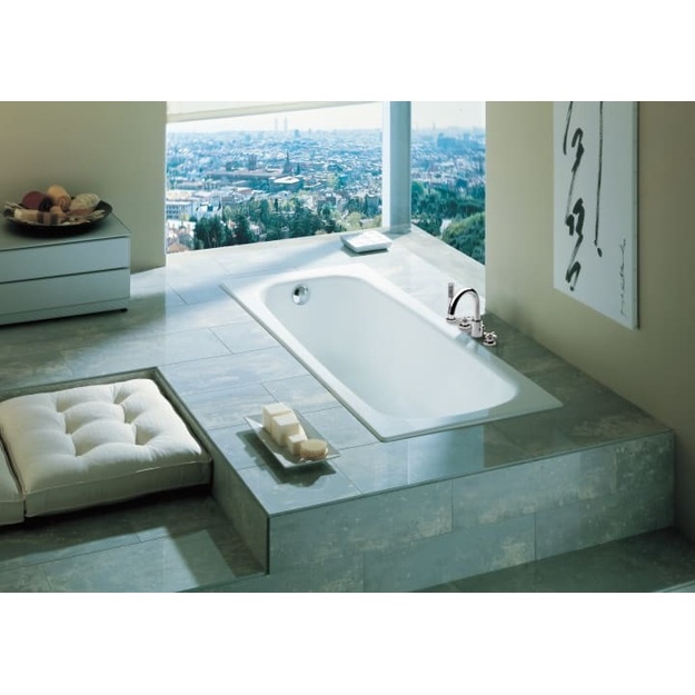 Ketaus vonia Roca Continental 140x70 cm, antislip, balta