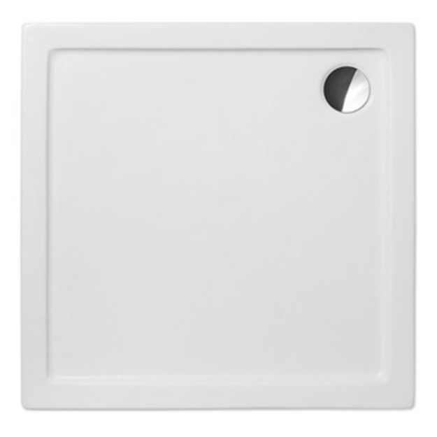 Akrilinis du&scaron;o padėklas Flat Kvadro 1000x1000
