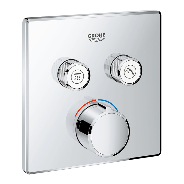 Vir&scaron;tinkinė mai&scaron;ytuvo dalis SmartControl, 2 valdikliai, chromas