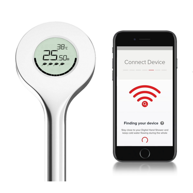 Skaitmeninė du&scaron;o galvutė Oras Hydractiva Digital, Bluetooth funkcija