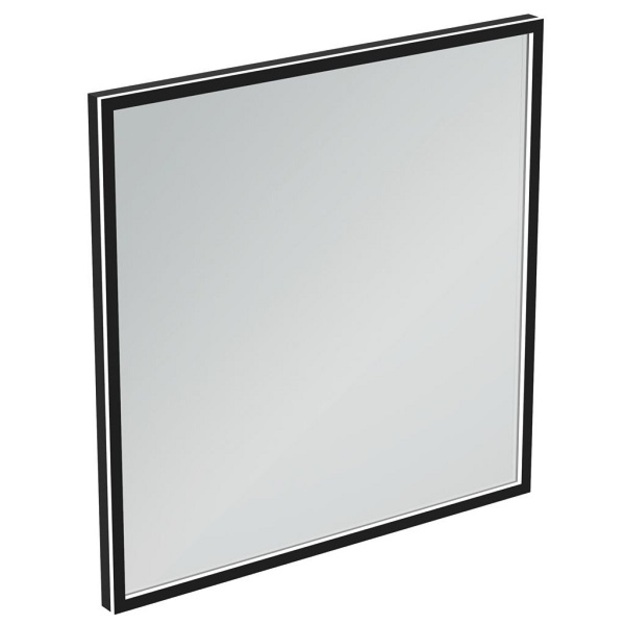 Veidrodis Ideal Standard Conca Square 80 cm juodu rėmu, ap&scaron;vietimu ambient LED