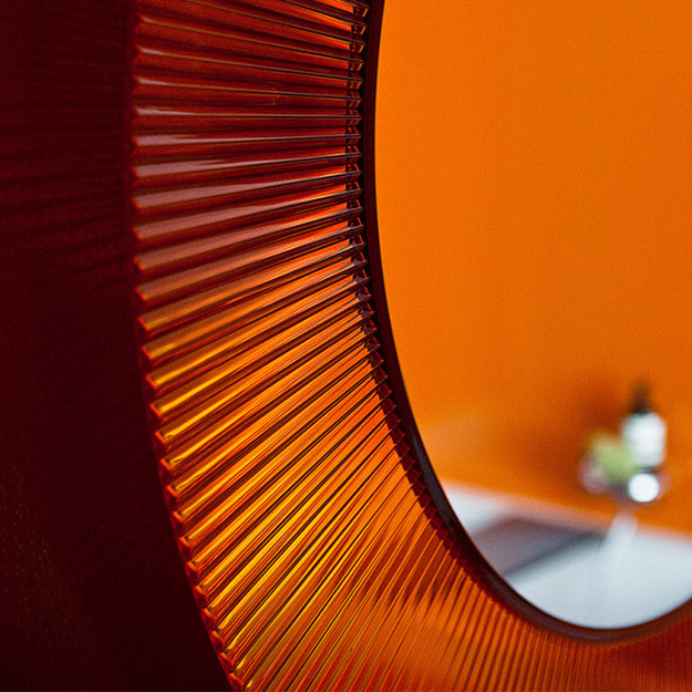 Kartell by LAUFEN Veidrodis All saints &Oslash;780, spalva oranžinė