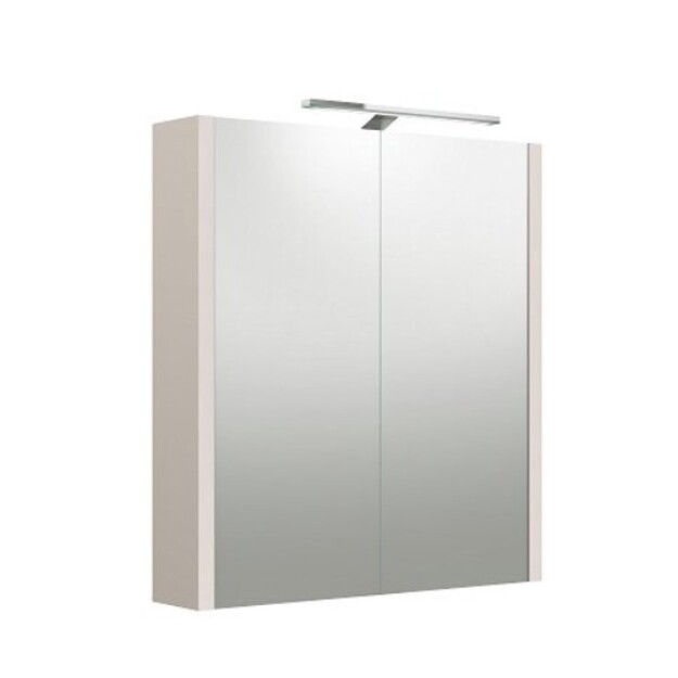 Veidrodinė spintelė su ap&scaron;vietimu LED, IP44, URBAN pilkas ka&scaron;myras, 60 cm