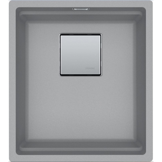Akmens masės plautuvė Kubus 2 KNG 110-37 Fragranite 410x460mm  akmens pilka