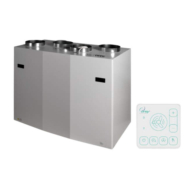 Rekuperatorius ENSY WAVE 700BV/1 vert. kair. p. 840 m&sup3;/h su Wi-Fi ir Bluetooth valdikliu