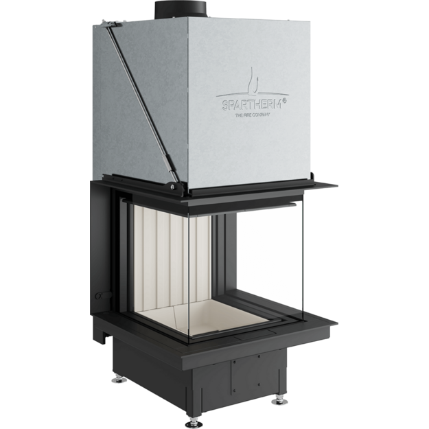 Plieninis židinio ugniakuras Spartherm Premium A-U-50h, &oslash;200 mm, trimis stiklais