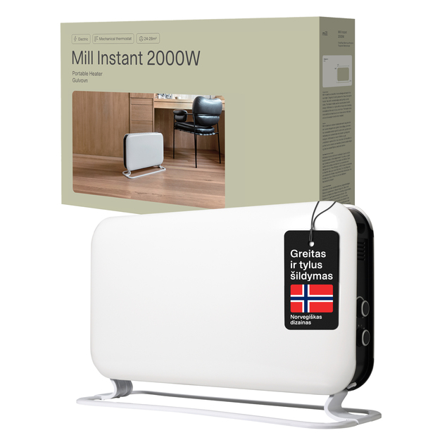 Konvekcinis &scaron;ildytuvas Mill Instant Mec 2000W, baltas