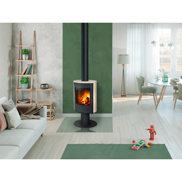 Plieninė krosnelė EVORA T 10, keramikos apdaila (sp. 92360)
