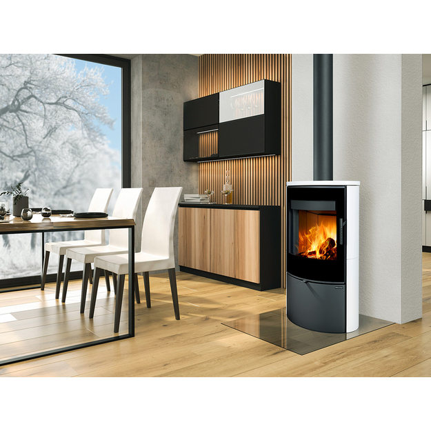 Plieninė krosnelė Romotop OVALIS G 10, keramikos apdaila (sp.90002)