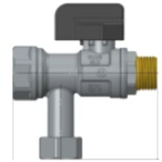 SENA VA30 DK kampinis ventilis su filtru 1/2  v/i, su laisva veržle