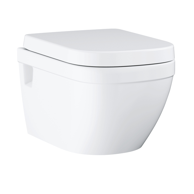 Pakabinamas WC puodas EURO CERAMIC Basic, Rmless 3/5ltr., baltas