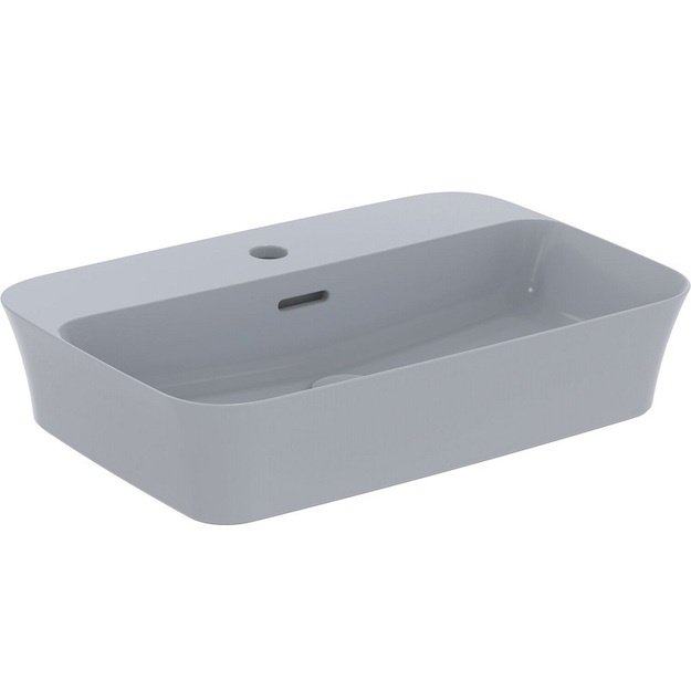 Praustuvas montuojamas ant stalvir&scaron;io Ideal Standard Ipalyss 55x38 cm, su perlaja, su dugno vožtuvu, Powder Blue
