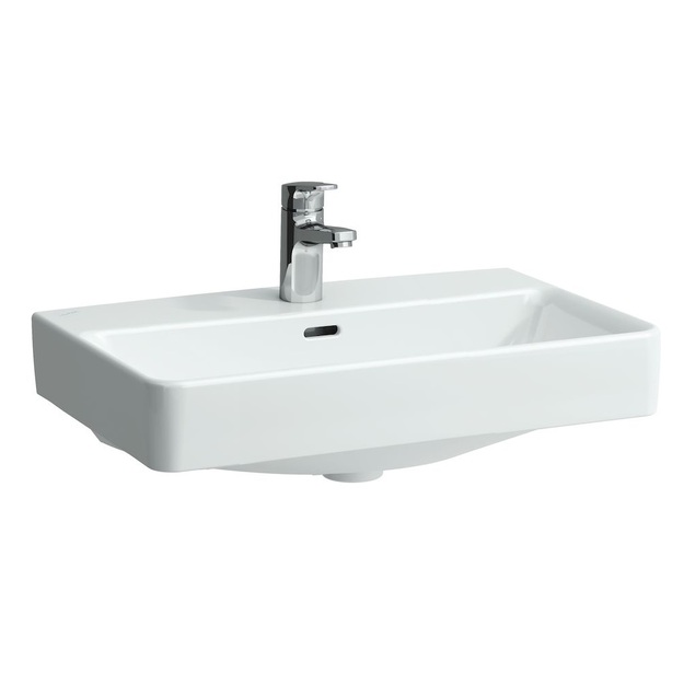 Praustuvas Laufen PRO S Compact 60x38cm, su 1 anga mai&scaron;ytuvui viduryje, baltas