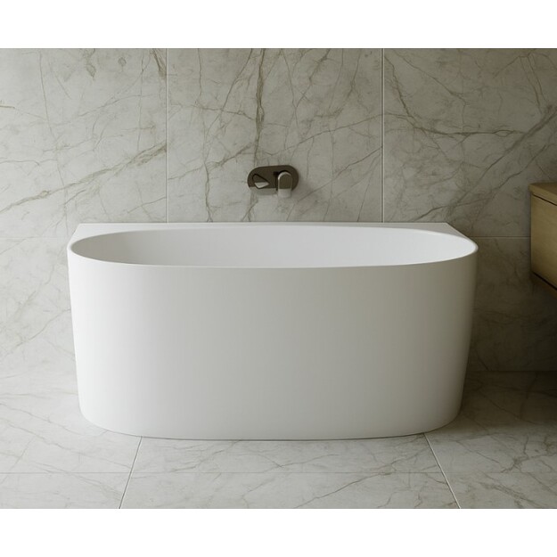 Akmens masės vonia BLU  Nova S 1480x800 be persipylimo , balta spalva