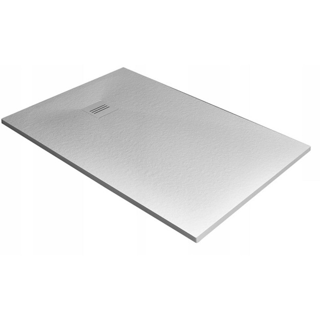 Akmens masės du&scaron;o padėklas Radaway Kyntos F 120x80 cm, baltas