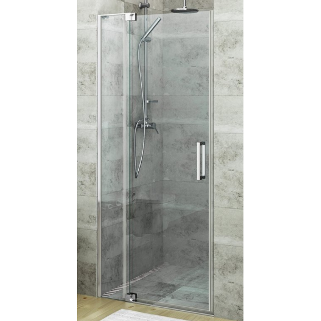 Du&scaron;o durys į ni&scaron;ą GDO1N/900 785-885mm stiklas skaidrus, profilis chromas