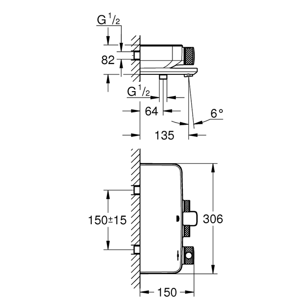Grohtherm SmartControl termostatinis vonios mai&scaron;ytuvas