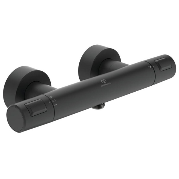 Ideal Standard Ceratherm T25 termostatinis du&scaron;o mai&scaron;ytuvas, matinė juoda