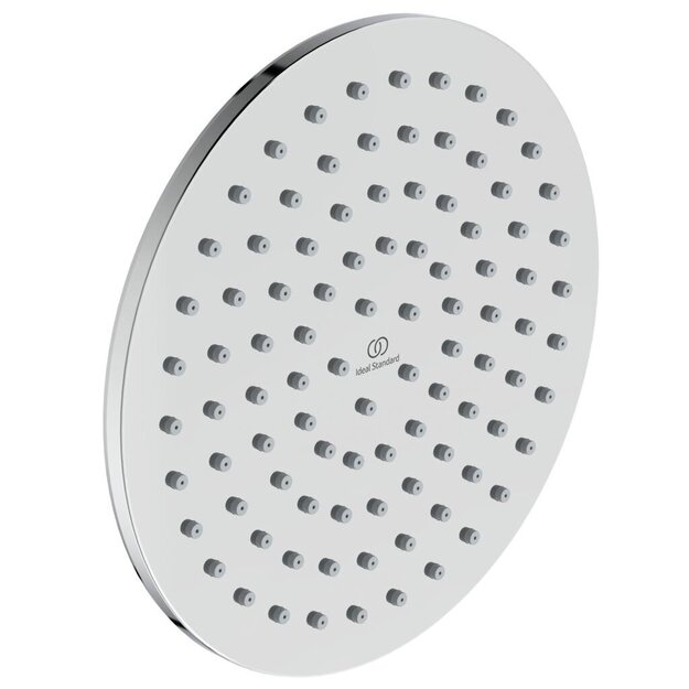 Ideal Standard Idealrain lietaus du&scaron;o galva 200 mm su silikoniais purk&scaron;tukais, 12 l/min, chromas
