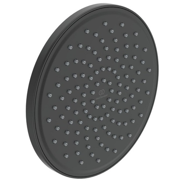 Ideal Standard lietaus galva 20 cm, apvali, juoda matinė