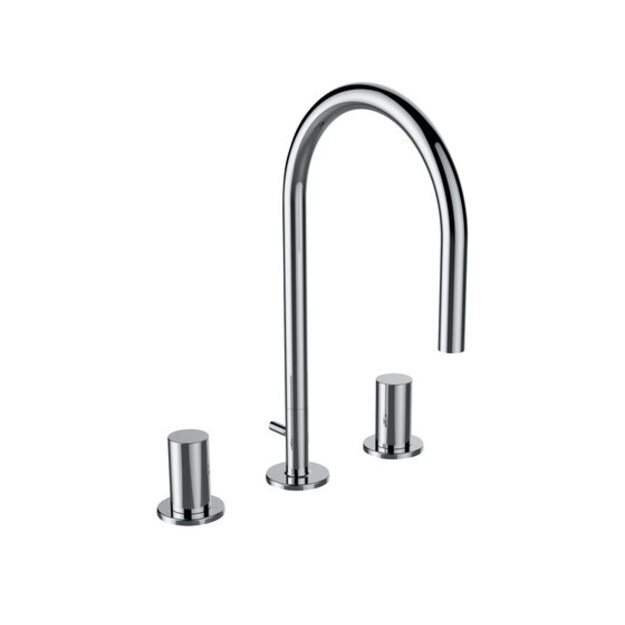 Kartell by LAUFEN Praustuvo mai&scaron;ytuvas, 3 dalių, sukiojamas 166 mm snapas, be d.v.