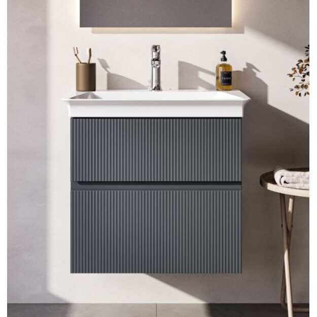 Pakabinama vonios spintelė be praustuvo Ideal Standard Finesse 60 cm (600 x 440 x 545), du stalčiai, soft close uždaryma