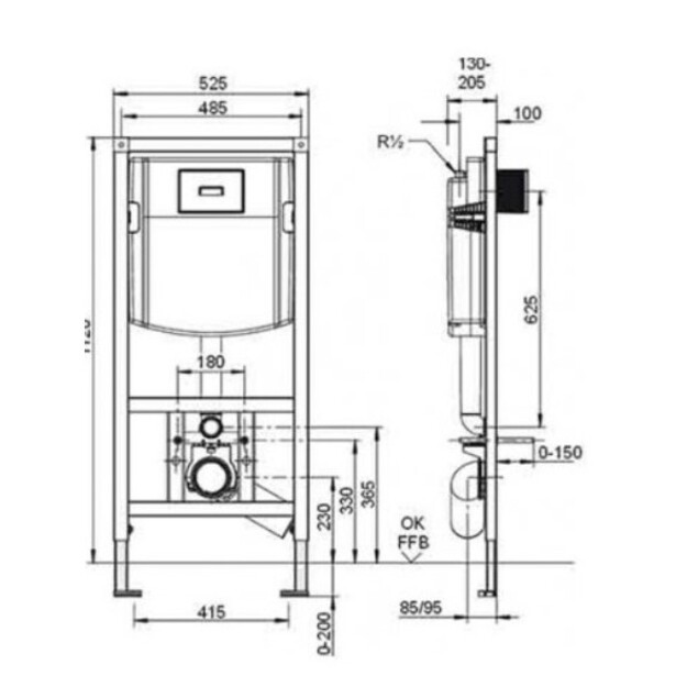Potinkinis WC rėmas Villeroy&Boch ViConnect