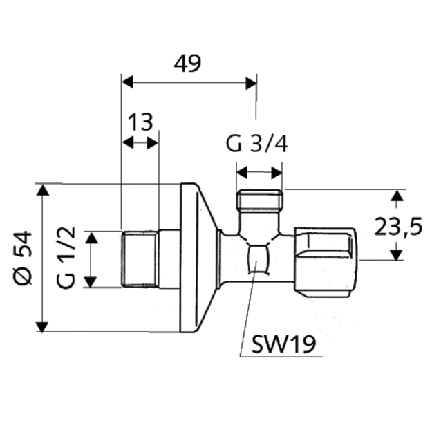 SCHELL ventilis skalbimo ma&scaron;inai 1/2 x3/4 
