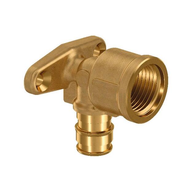 Uponor Q&E prietaisinė alkūnė PL 16-Rp1/2 FT (2 tvirt. ta&scaron;kai) (1145641)