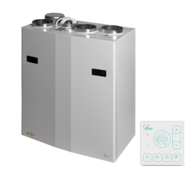 Rekuperatorius ENSY WAVE 200H vert. de&scaron;.p. su Wi-Fi ir Bluetooth valdikliu