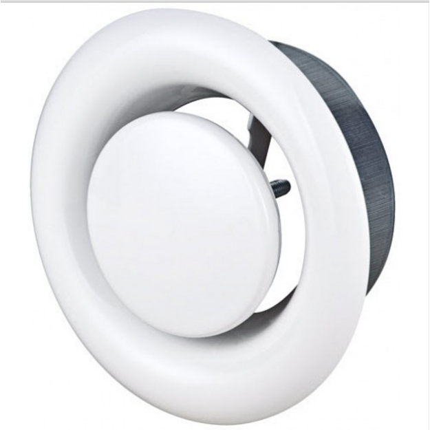 Metalinis difuzorius EVA2 oro i&scaron;traukimui d100 mm su tvirt. žiedu