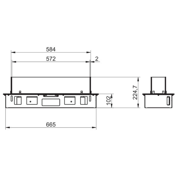 Bio židinys Spartherm Quadra Inside I SL, juoda spalva