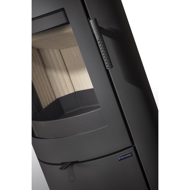 Plieninė akumuliacinė krosnelė Romotop Lugo N 03A, juoda