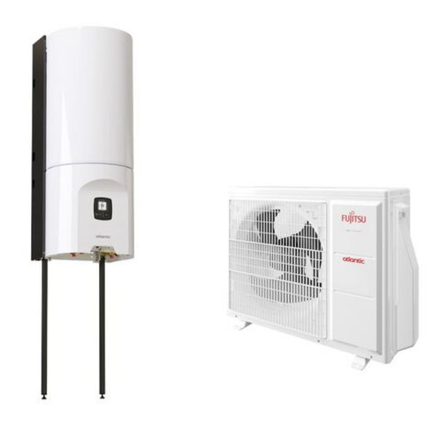 &Scaron;ilumos siurblys oras-vanduo Atlantic SYNEA DUO, 4 kW, R32 (boileris+IDU+ODU) (00U06406360, 024164, 700227)