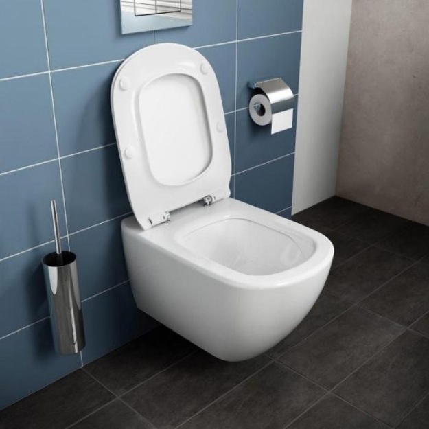 Ideal Standard Tesi AquaBlade unitazas su sėdyne, baltas  potinkinis rėmas ir nuleidimo mygtukas