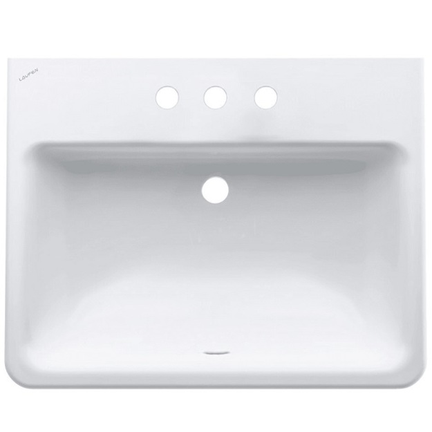 Įleidžiamas praustuvas Pro S 560x440 mm,  su 3 angomis mai&scaron;ytuvui, baltas