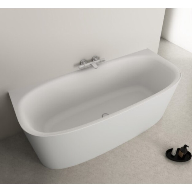 Ideal Standard Dea Duo prie sienos statina akrilinė vonia 180x80 cm  su Click-Clack nuotekų vožtuvu, vidus ir i&scaron;orė mati