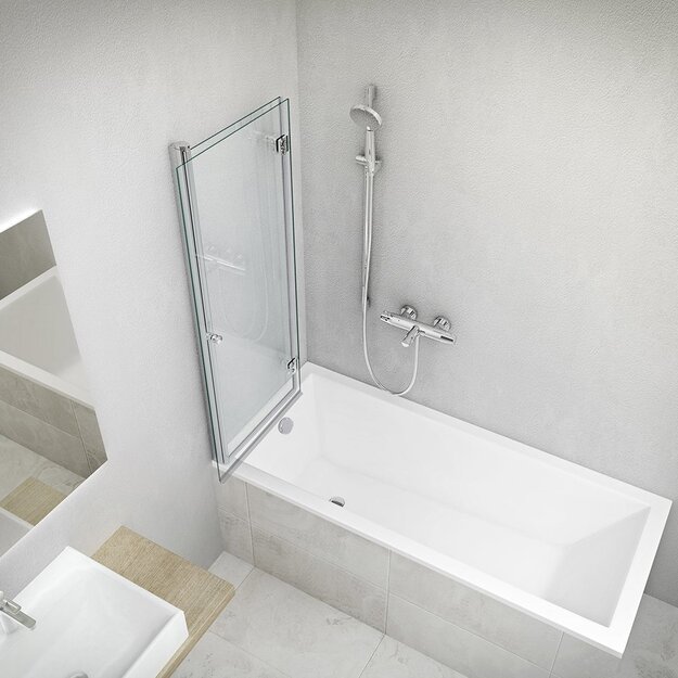 Aklilinė vonia Kubic Neo Slim 1500x700 mm, balta