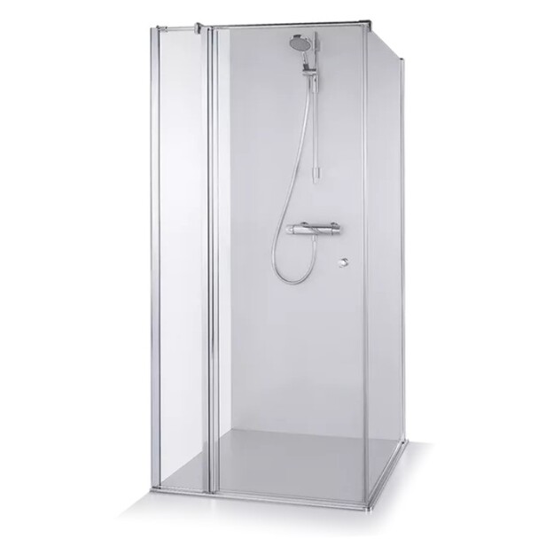 Standartinė, kvadratinė du&scaron;o kabina KARINA 90x90x200 , skaidrus st. , chromas ,