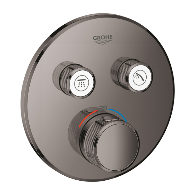 Vir&scaron;tinkinė du&scaron;o mai&scaron;ytuvo dalis Grohtherm SmartControl, 2 valdikliai, grafito spalva